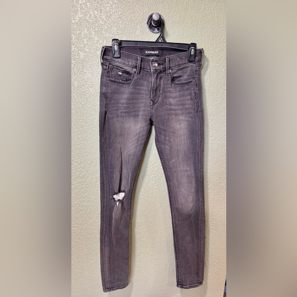 Express Gray Women Jeggings